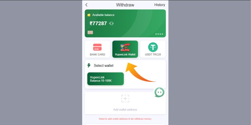 Experience withdrawal VC77 quickly for new people